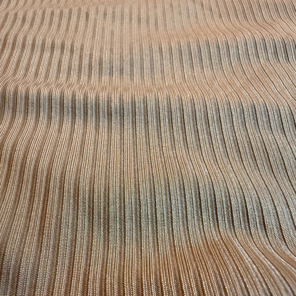 Tan Ruched Rib Midi-Mini Skirt - Picture 4 of 4